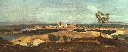  Jean Baptiste Camille  Corot Avignon from the West Spain oil painting artist